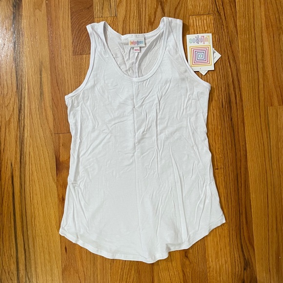 NWT LuLaRoe Solid White Tank top - Picture 5 of 5